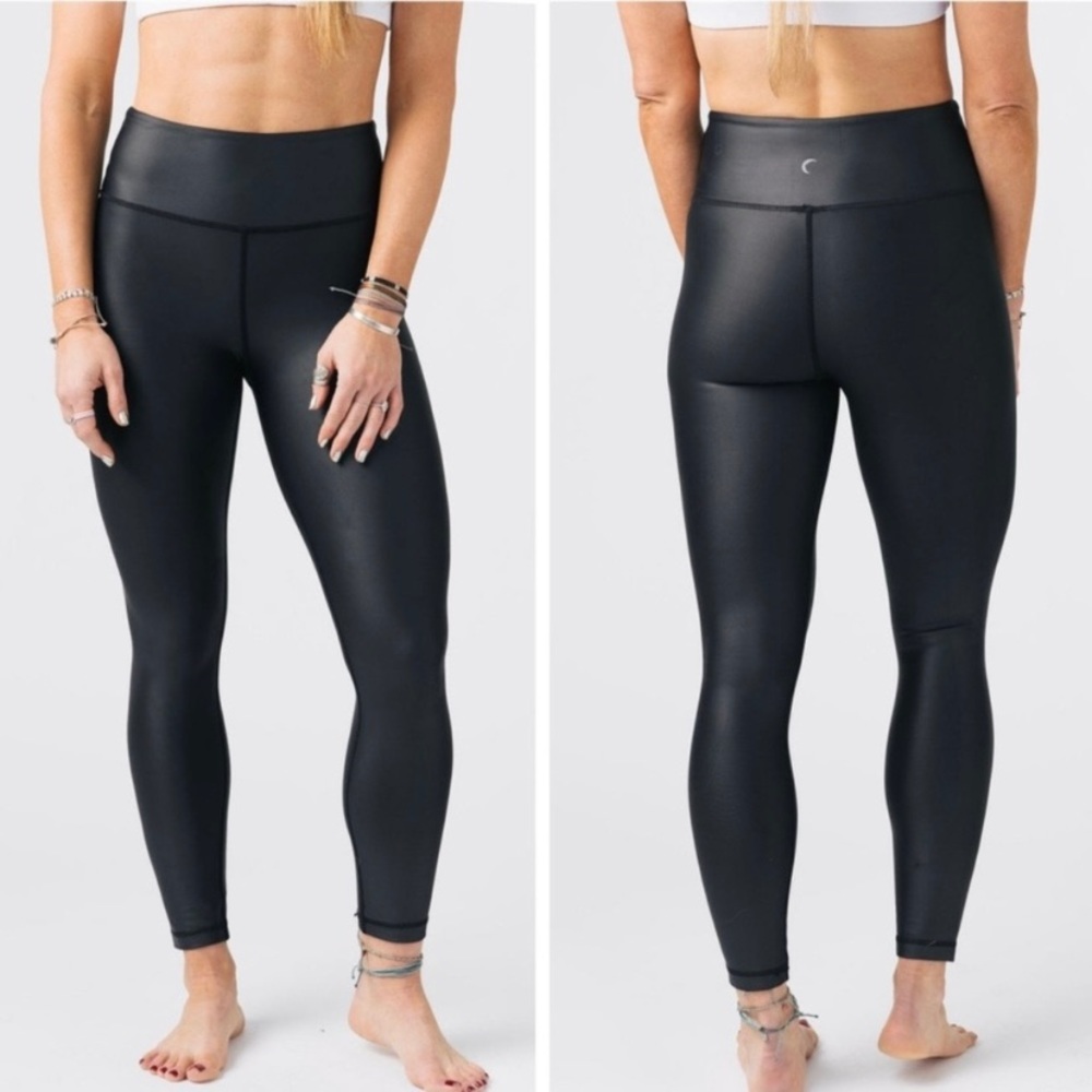Zyia Active Faux Leather Leggings Size 2